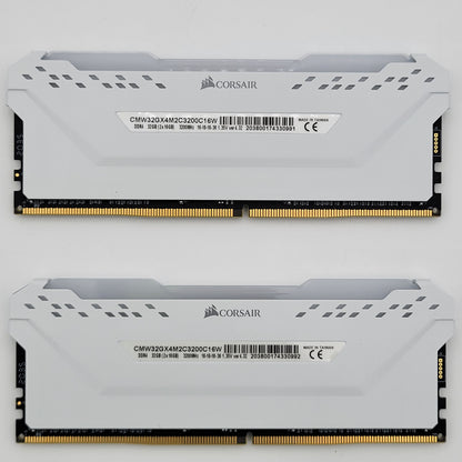 Corsair Vengeance RGB Pro 32GB (2x16GB) RAM DDR4 3200MHz CMW32GX4M2C3200C16W