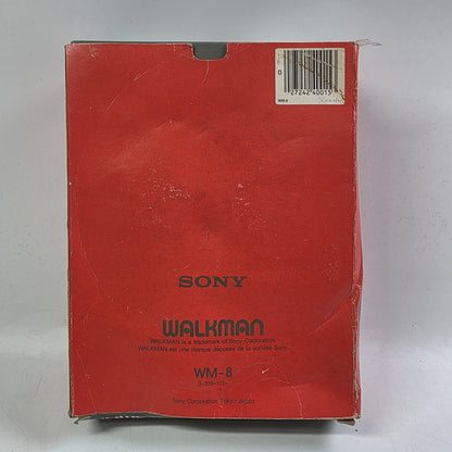 Sony Walkman Cassette Tape Portable Cassette Player Silver WM-8