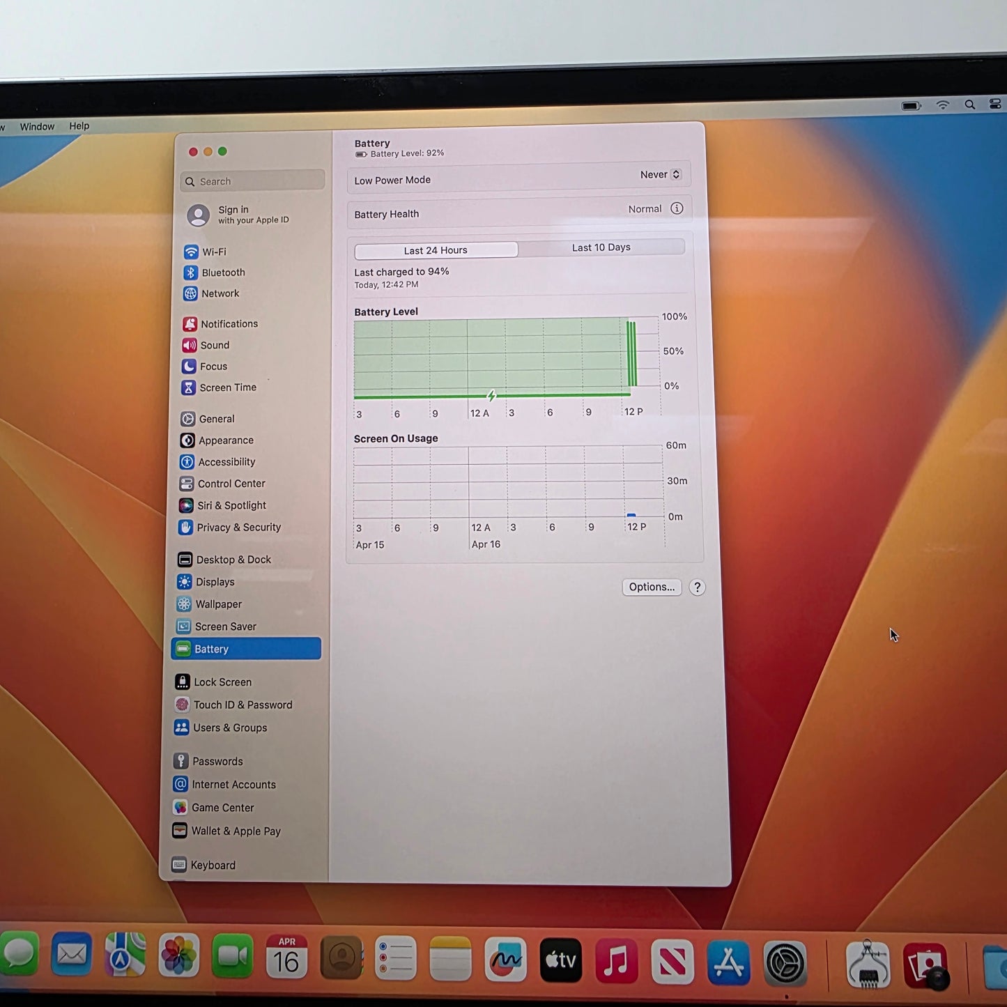 2019 Apple MacBook Pro 16" i9 2.3GHz 16GB RAM 1TB SSD Silver MVVJ2LL/A