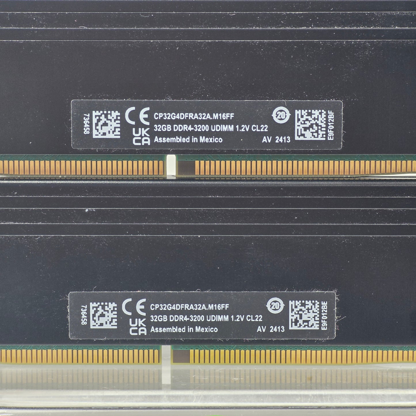 Micron  Crucial 32GB (2x16GB) RAM DDR4 3200MHz CP32G4DFRA32A.M16FF Memory Kit