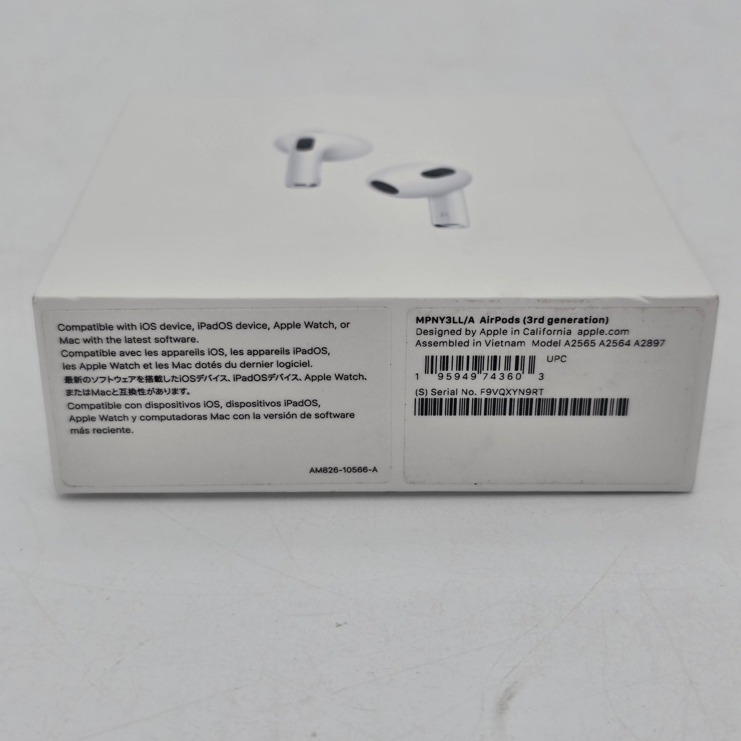 New Apple AirPods 3rd Gen with Charging Case A2564 A2565 A2897 MPNY3LL/A