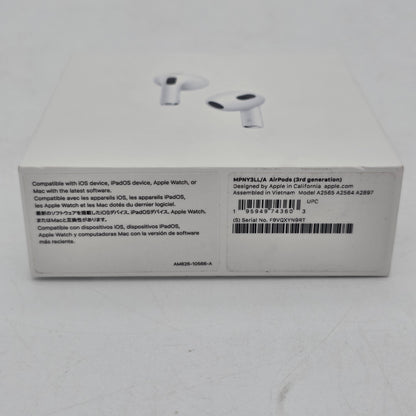New Apple AirPods 3rd Gen with Charging Case A2564 A2565 A2897 MPNY3LL/A
