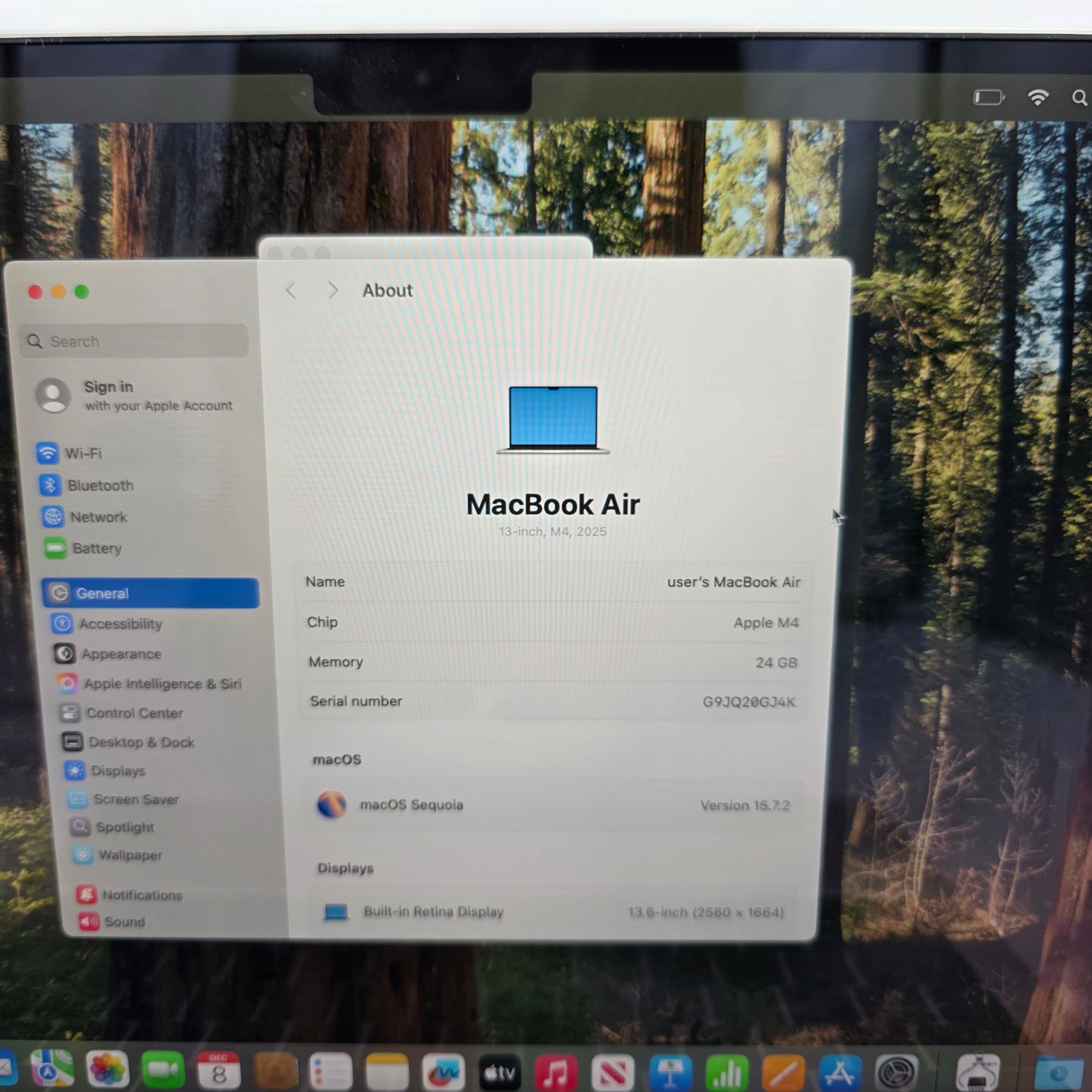 New 2025 Apple MacBook Air 13.3" M4 4.5GHz 24GB RAM 512GB SSD A3240