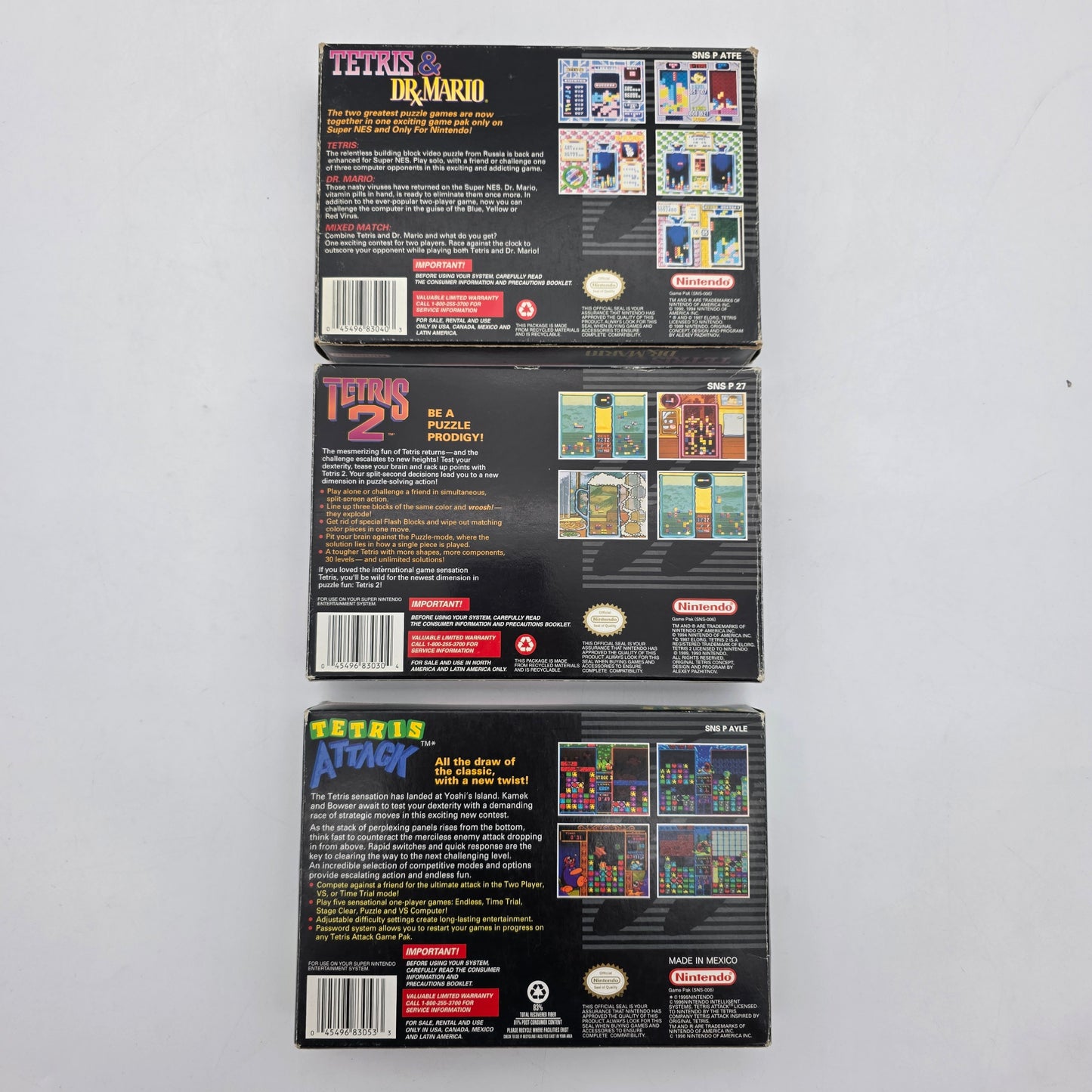 Lot of 3 Super Nintendo SNES Games