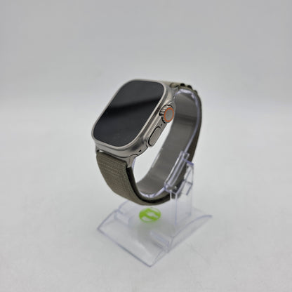 Factory Unlocked Apple Watch Ultra 2 49MM Titanium Olive Alpine Loop MREY3LL/A
