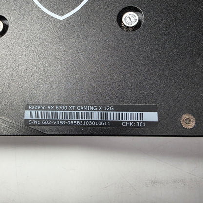 MSI Radeon RX 6700 XT Gaming X 12GB GDDR6 Graphics Card B08Z7DXHP5