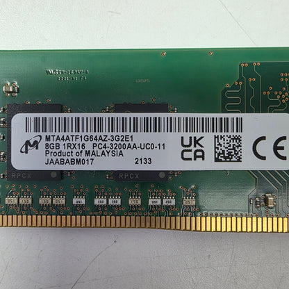 Micron  Malaysia 8GB (1x8GB) RAM DDR4 3200MHz JAABABM017