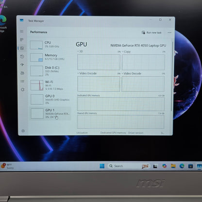MSI Thin 15 B13VE 15.6" i5-13420H 2.1GHz 16GB RAM 512GB SSD GeForce RTX 4050