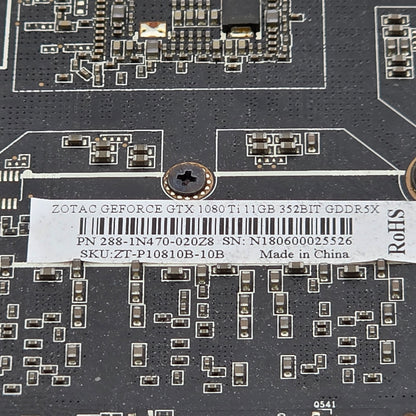 Zotac GeForce GTX 1080 Ti 11GB GDDR5X Graphics Card