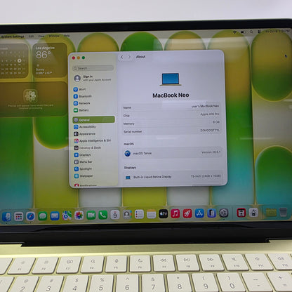 2026 Apple MacBook Neo 13" A18 Pro 5C GPU 4.0GHz 8GB RAM 256GB SSD MHFD4LL/A