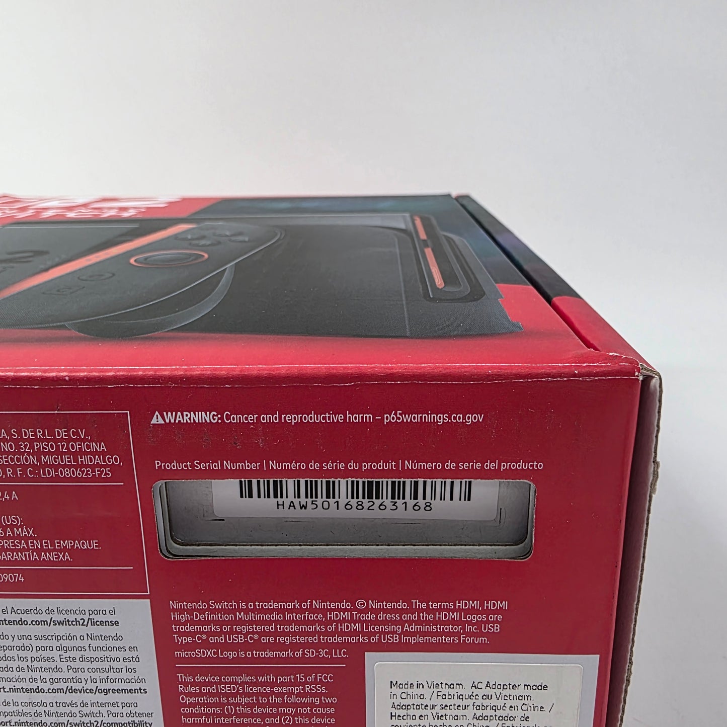 Nintendo Switch 2 Console Gaming System BEE‑001 Red/Blue