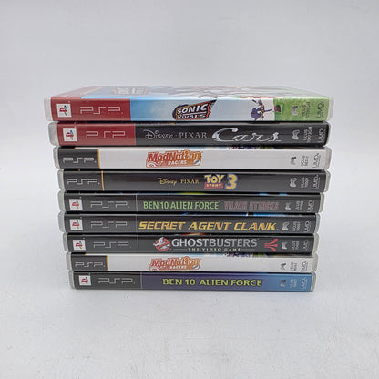 Lot of 9 Sony PlayStation Portable PSP Games