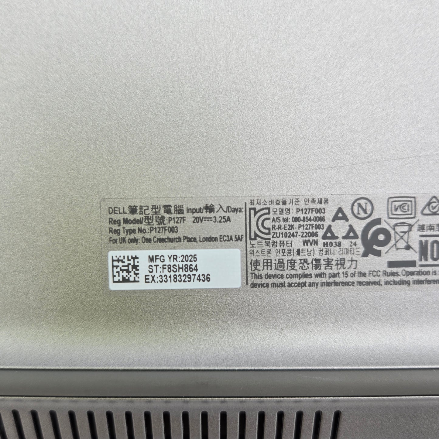 Dell Latitude 5550 P127F003 15.5 Core Ultra 5 135U 1.6GHz 16GB RAM 512GB SSD