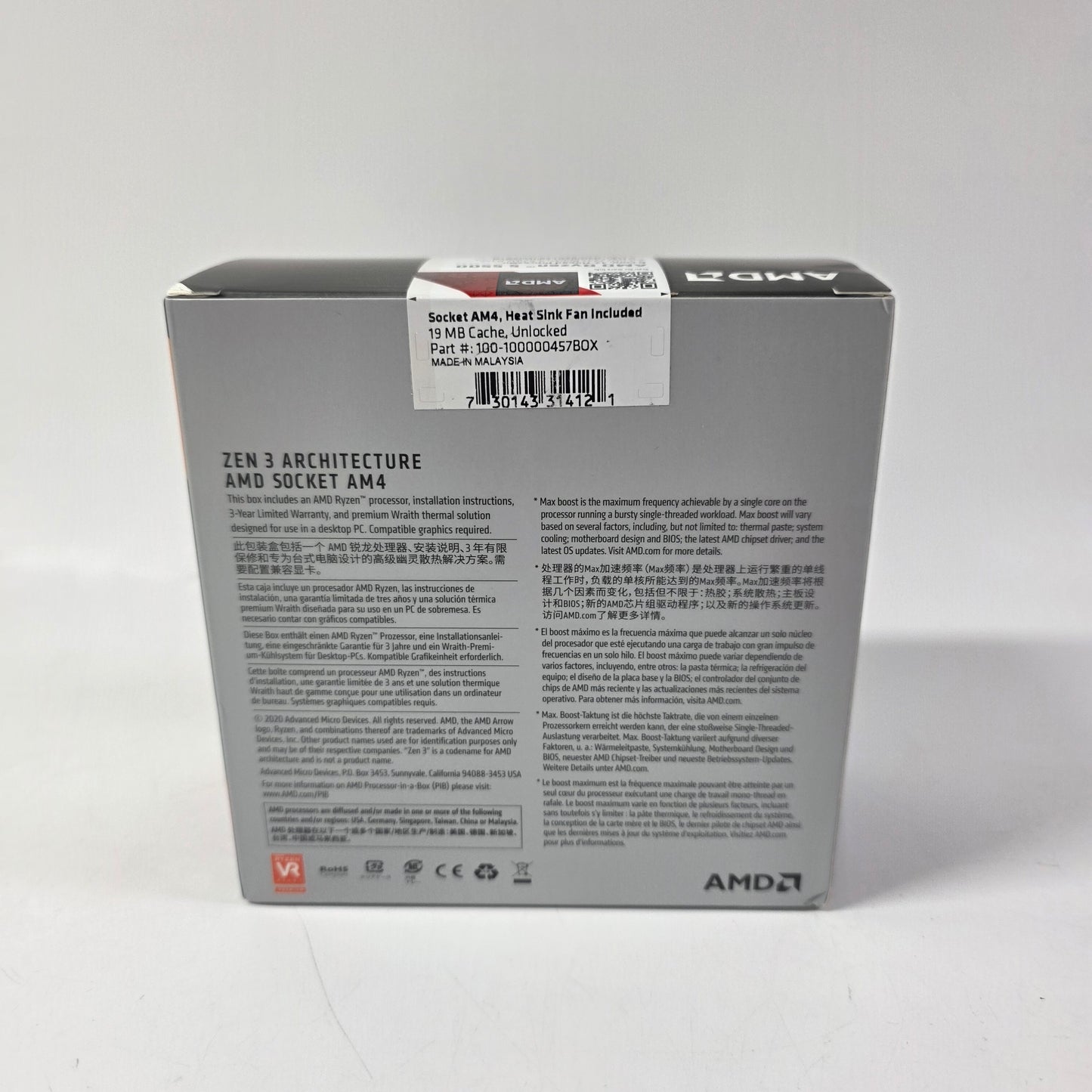 New AMD Ryzen 5 5500 3.60GHz 6 Core 100-100000457 12 Thread AM4