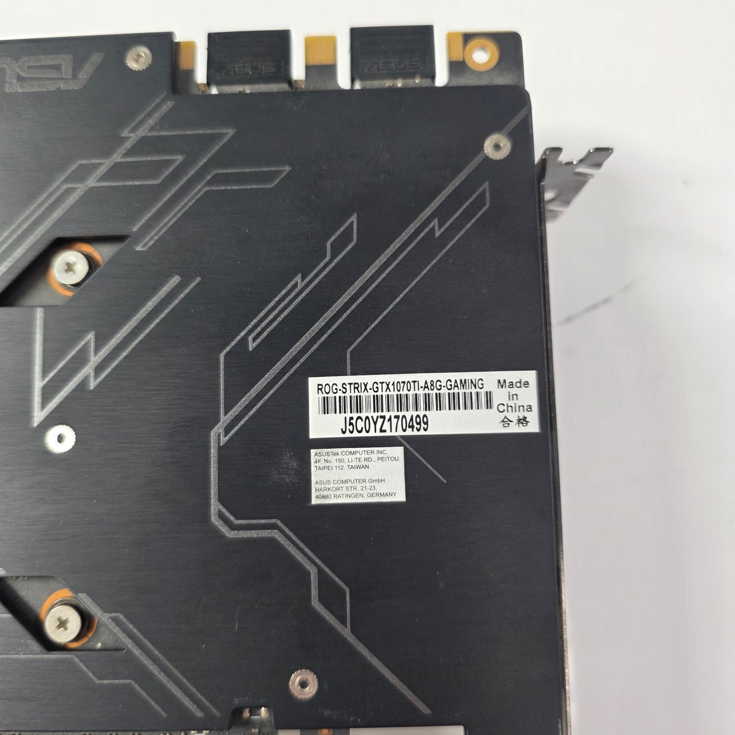 Asus GeForce GTX 1070 Ti ROG Strix OC 8GB GDDR5 Graphics Card 