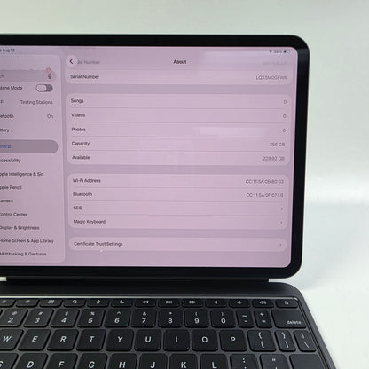 WiFi Only Apple iPad Pro 11" M4 256GB Space Black MVV83LL/A