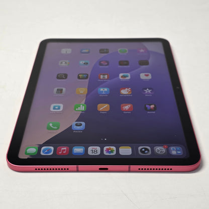 WiFi Only Apple iPad 11" (A16) 128GB 18.6.2 Pink MD7J4LL/A