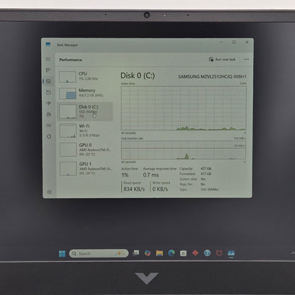 HP Victus 15-B2063DX 15" Ryzen 7535HS 3.3GHz 8GB RAM 512GB SSD Radeon RX 6550M