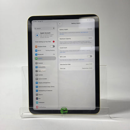 WiFi Only Apple iPad 11" (A16) 128GB Yellow MD4D4LL/A