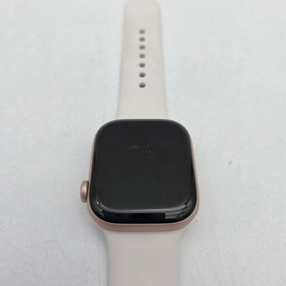 GPS Only APPLE Watch Series 11 42MM Black Aluminum Starlight Sport Band A3331