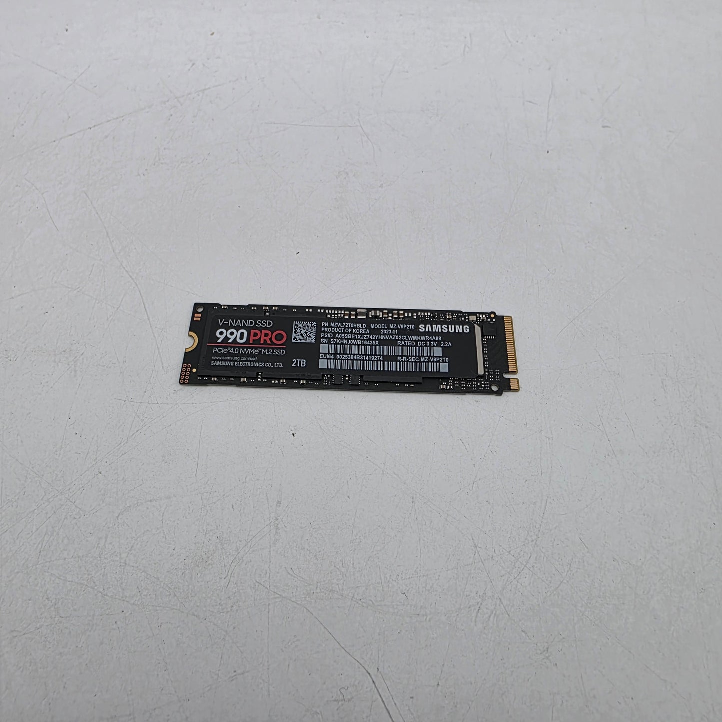 Samsung 2280mm 990 Pro 2TB M.2 NVMe Gen 4.0 x 4 SSD MZVL72T0HBLD