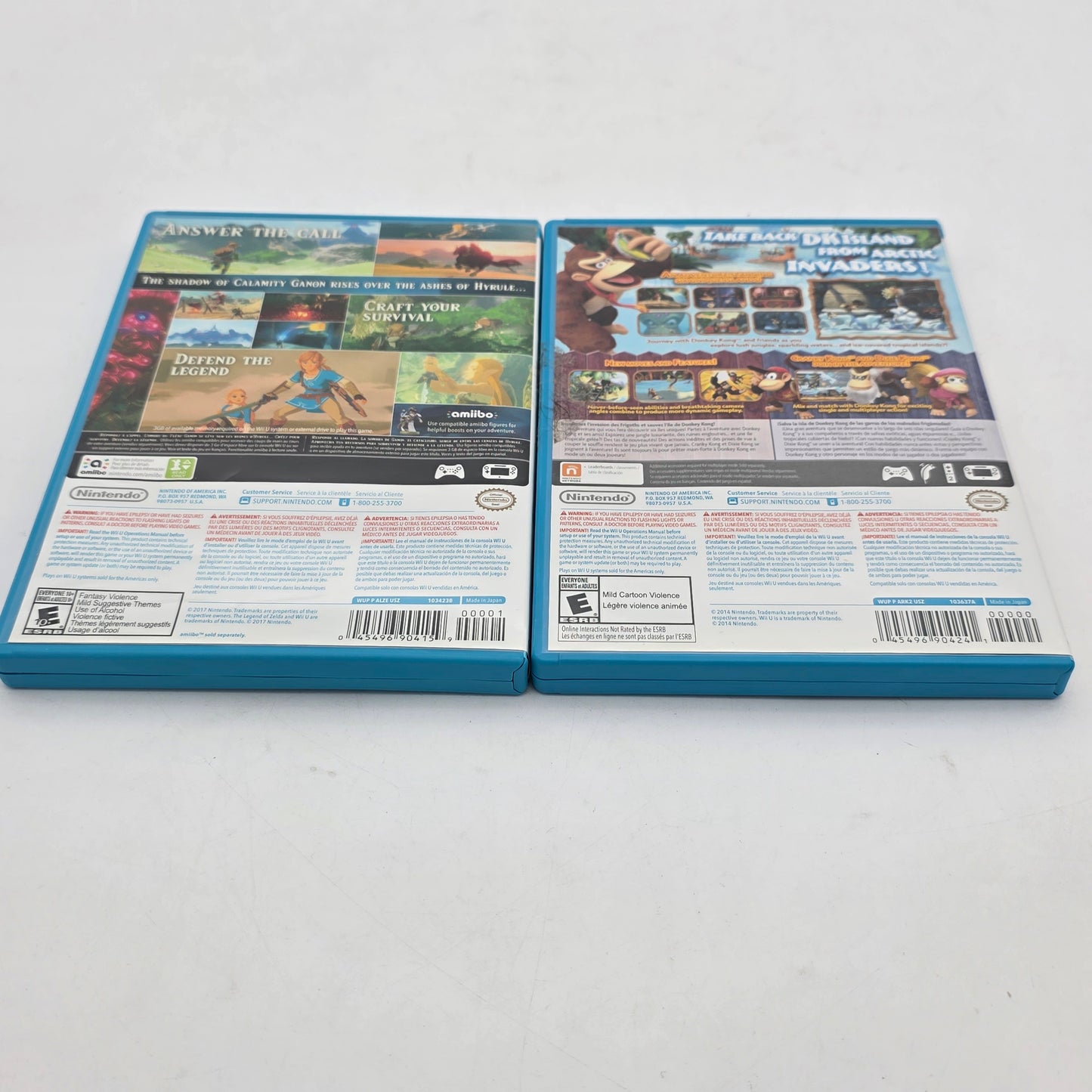 Lot of 6 Nintendo Wii/Wii U Games