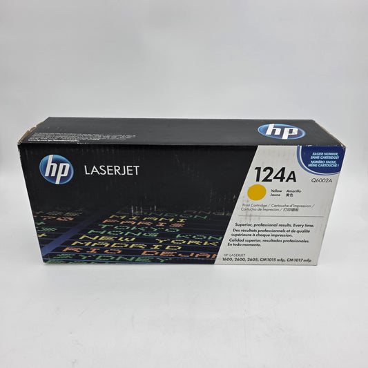New HP 124A Q6002A Yellow Print Cartridge