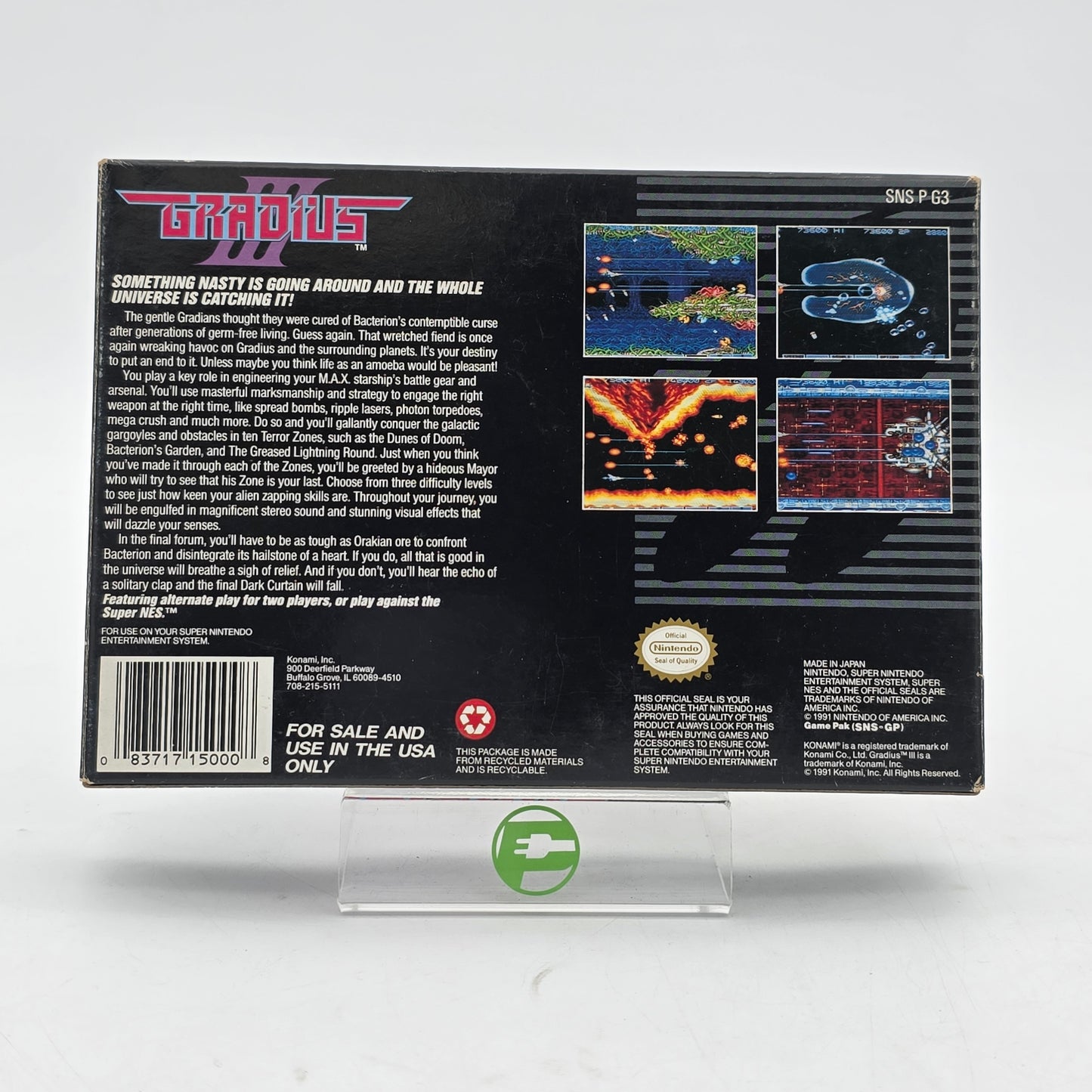 Gradius III (Super Nintendo SNES, 1991)