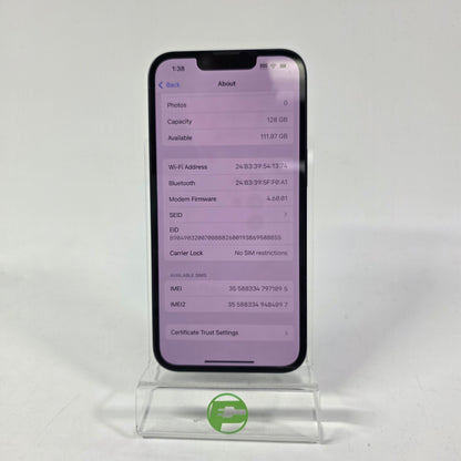 Factory Unlocked Apple iPhone 13 128GB Midnight MMM63LL/A