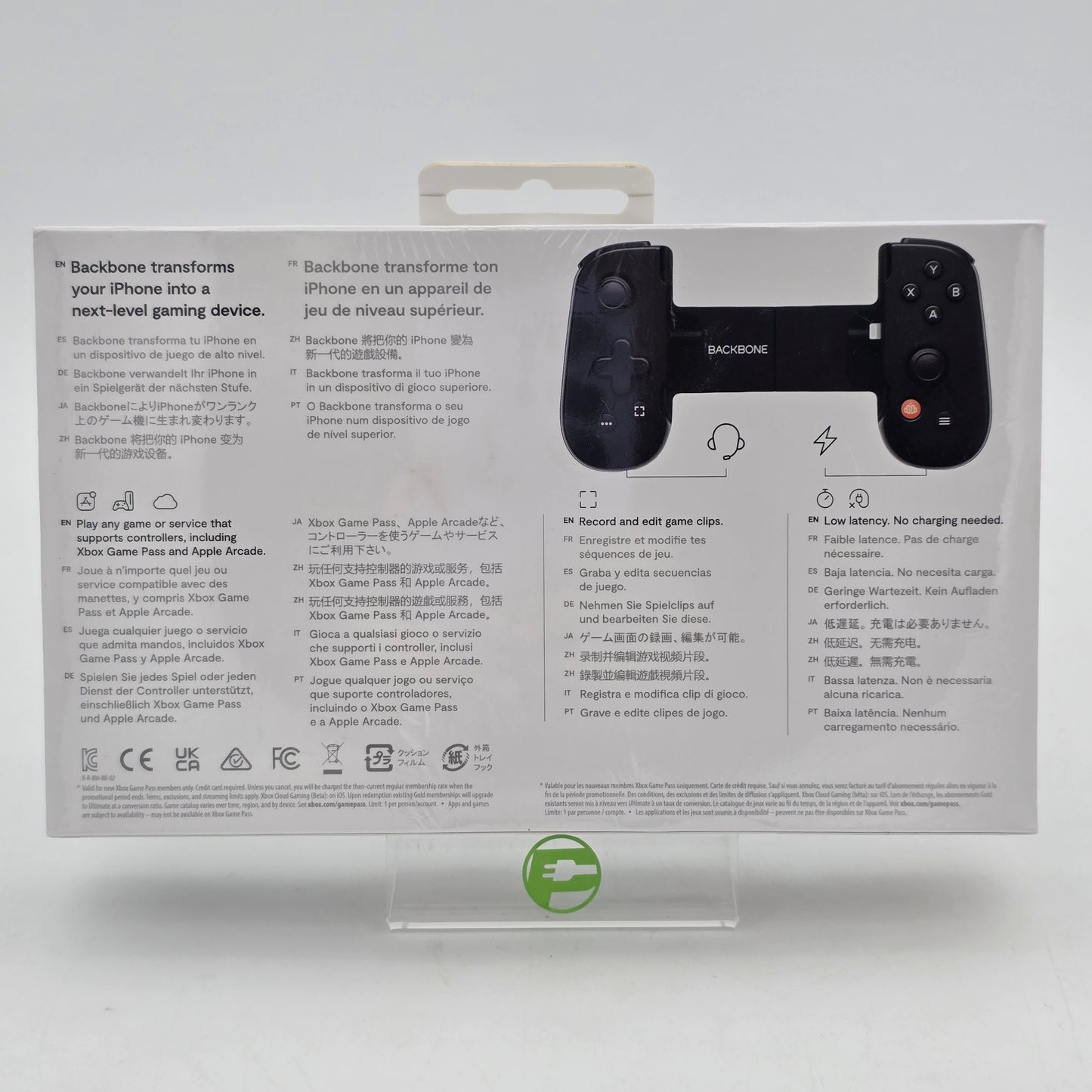 New Backbone One (Lightning) 1st Gen Xbox Ed Mobile Gaming Controller BB-02-B-XW