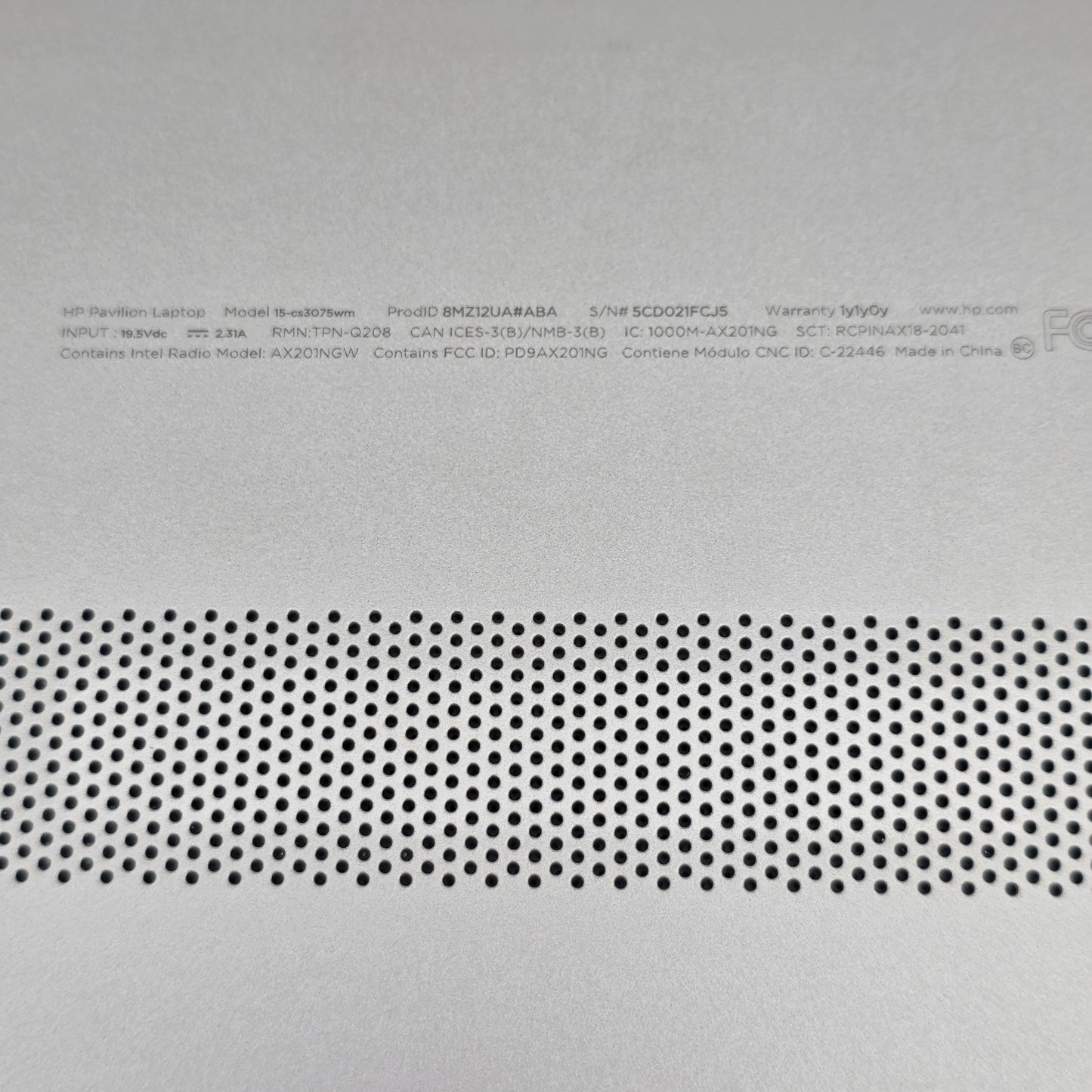 Broken HP Pavilion 15-CS3075WM 15.6" i7-1065G7 1.3GHz 8GB RAM 512GB SSD