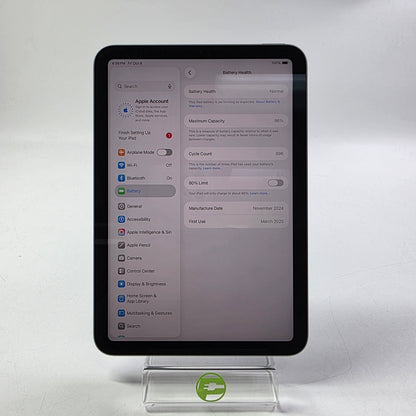 WiFi Only Apple iPad Mini (A17 Pro) 128GB Space Gray MXN63LL/A