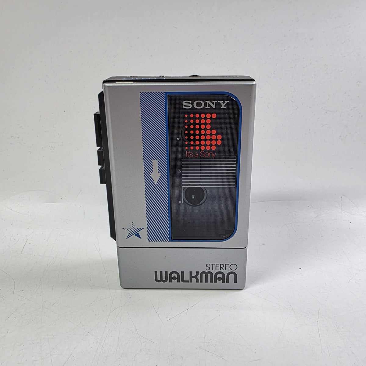 Sony Walkman Cassette Tape Portable Cassette Player Silver WM-8