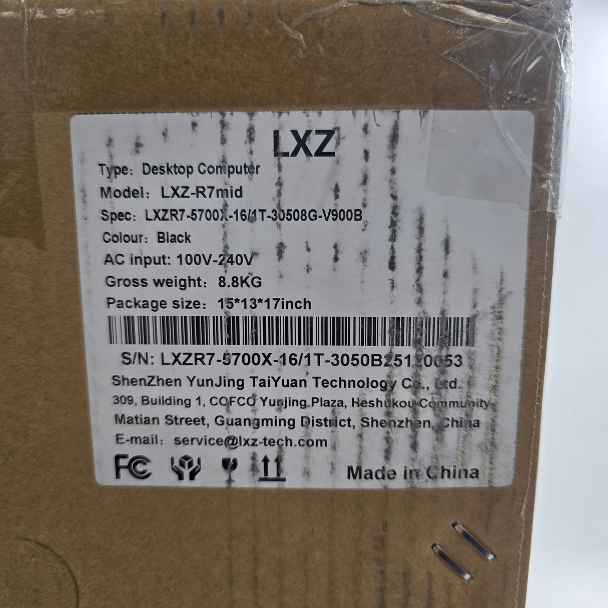 New LXZ Prebuilt PC Ryzen 7 5700X 3.40GHz 16GB RAM 1TB SSD GeForce RTX 3050