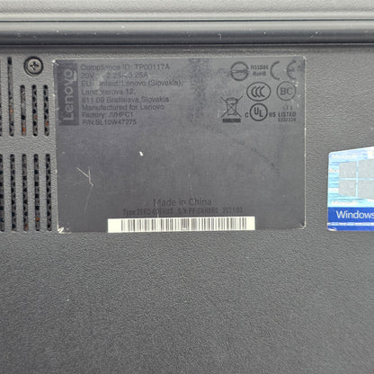 Lenovo ThinkPad 20RD-005HUS 15.6" i5-10210U 1.6GHz 8GB RAM 256GB SSD