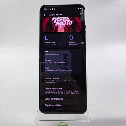 Factory Unlocked Motorola Razr 512GB 16 Silver XT2453-3