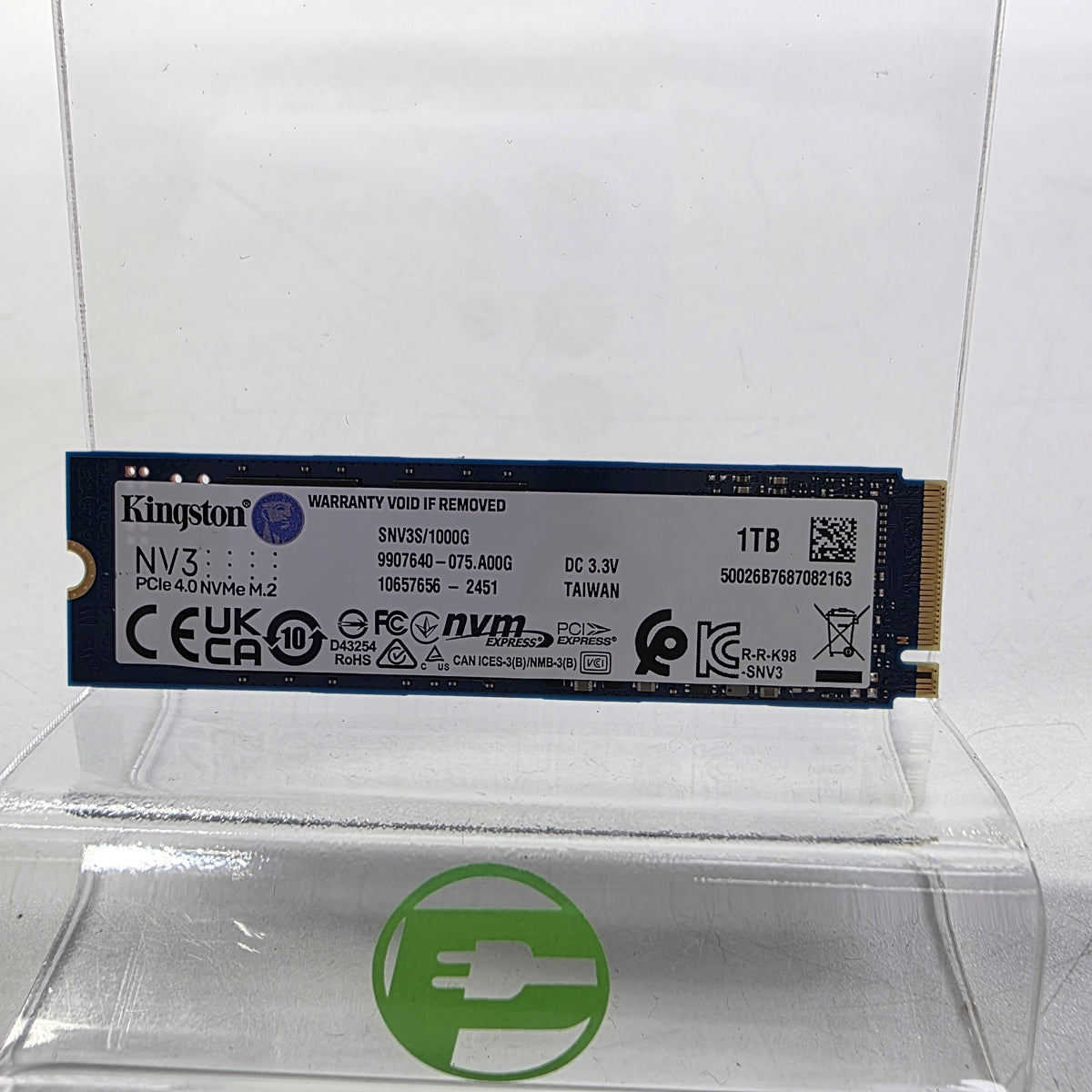 Kingston 2280mm KINGSTON NV3 1TB M.2 NVMe Gen 4.0 x 4 SSD SNV3S/1000G