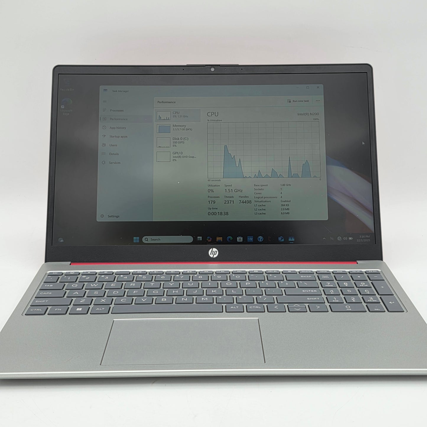 HP Pavilion 15-fd0083wm 15.6" Celeron N200 1.0GHz 4GB RAM 128GB SSD