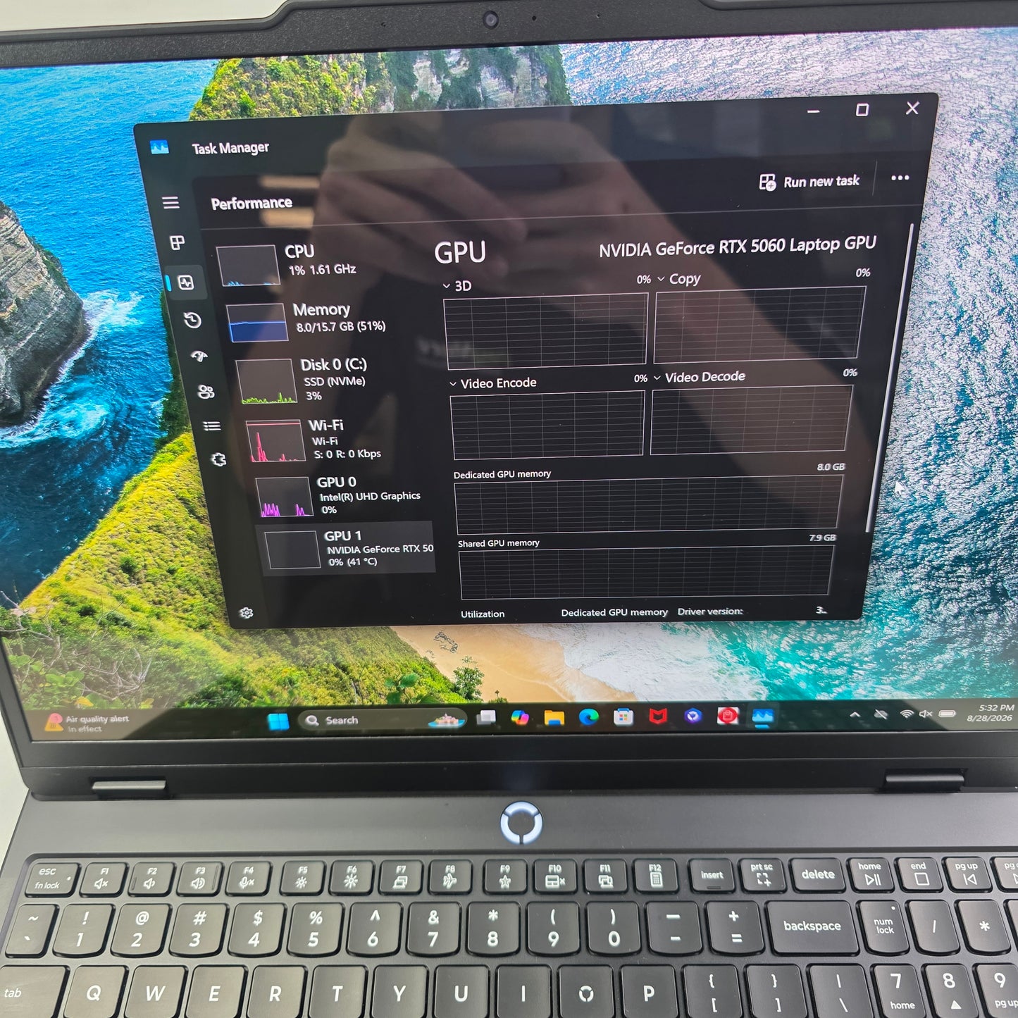Lenovo legion 5i 83LY 15.1 i7-14700HX 2.1GHz 16GB RAM 1TB SSD GeForce RTX 5060