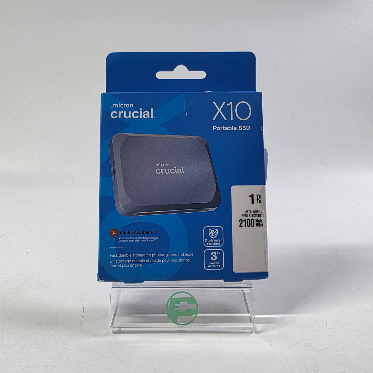 New Crucial Portable X10 1TB USB-C to USB-C SSD CT1000210SSD9-02