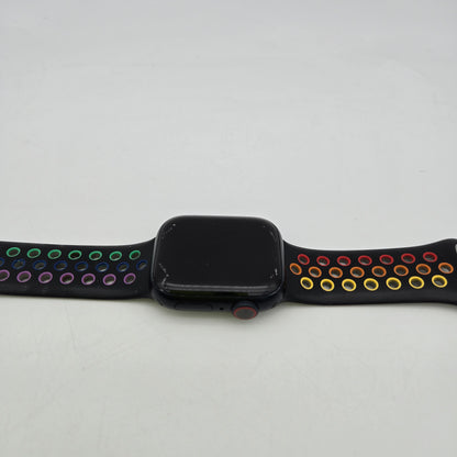 Unlocked Apple Watch Series 8 41MM Black Aluminum A2772