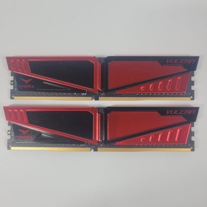 TeamGroup T-Force Vulcan 8GB (2x4GB) DDR4 2400MHz TLRED44G2400HC14BK