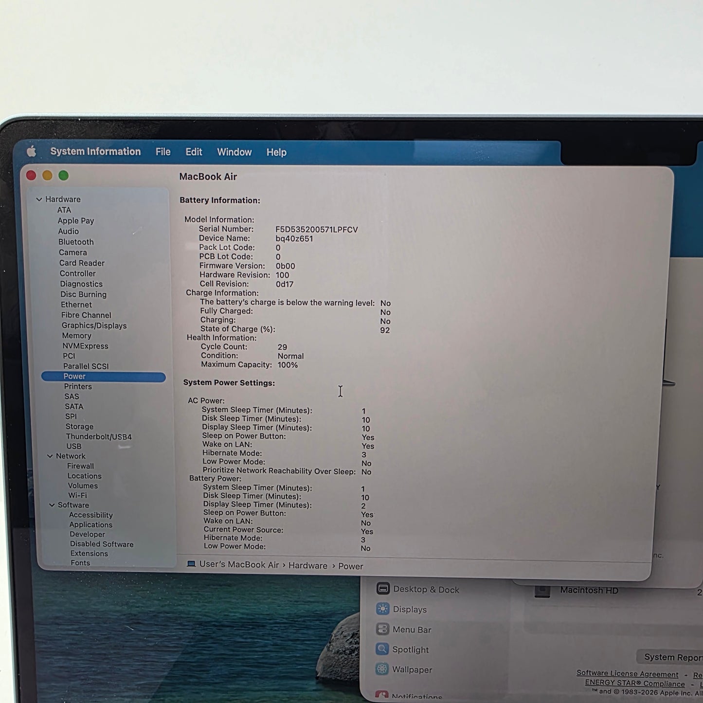2025 Apple MacBook Air 15" M4 10C GPU 4.5GHz 16GB RAM 256GB SSD MC7A4LL/A