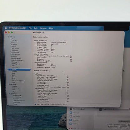 2025 Apple MacBook Air 15" M4 10C GPU 4.5GHz 16GB RAM 256GB SSD MC7A4LL/A