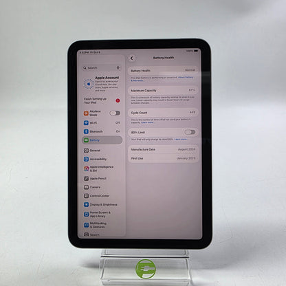 WiFi Only Apple iPad Mini (A17 Pro) 128GB Space Gray MXN63CL/A