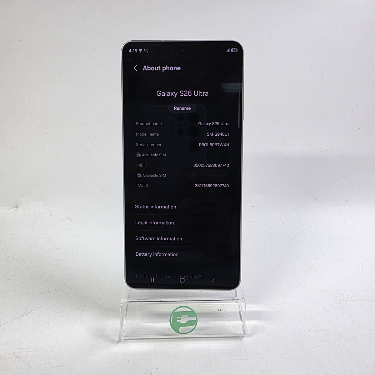 Factory Unlocked Samsung Galaxy S26 Ultra 12GB RAM 256GB SSM-S948U1 White