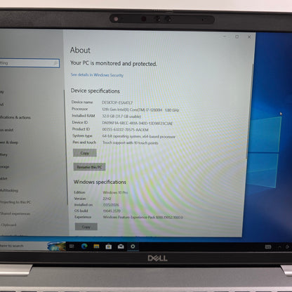 Dell Latitude 5531 15.6" i7-12800H 1.8GHz 32GB RAM 500GB SSD