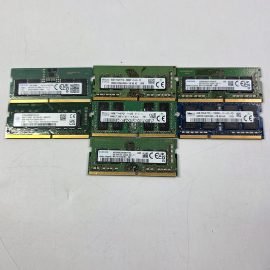 Lot of 7 SODIMM RAM