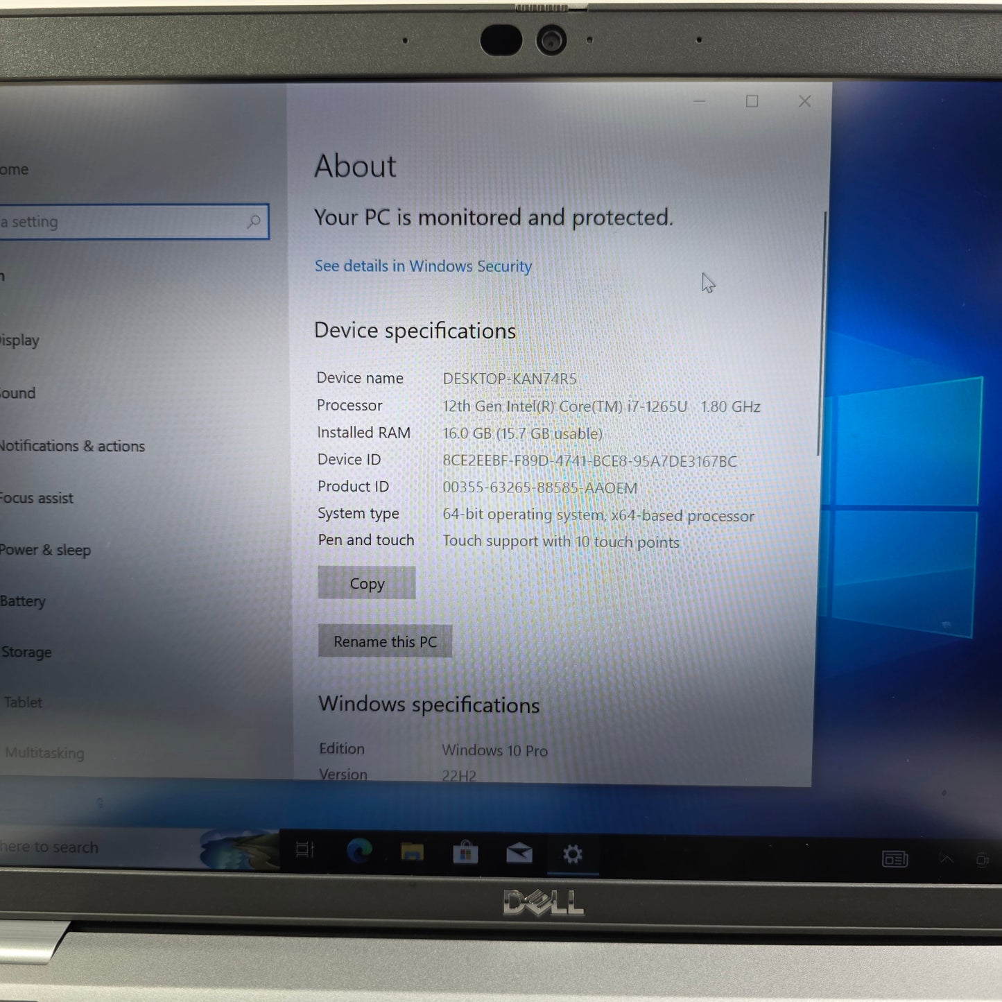 Dell Latitude 5430 14" i7-1256U 1.7GHz 16GB RAM 256GB SSD