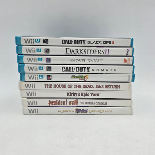 Lot of 9 Nintendo Wii/Wii U Games